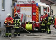 Löschangriff wird aufgebaut