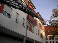 Der Leiterpark wird ausgefahren.