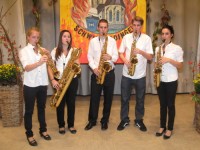 v.l.n.r.: Lara K&uuml;hnle, Melanie Coluccia, Johannes Allert, Simon Zaiser und Francesca Pisu
