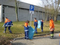 der erste Teil beim Hallenband wird in Angriff genommen
