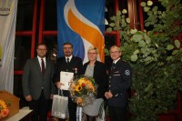 B&uuml;rgermeister Lauxmann, Albrecht Wais und Frau, Kommandant Jonetzko