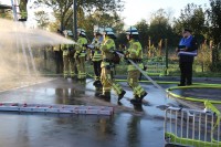 Wassertrupp beim Löschangriff