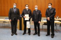 Ehrung für 30 Jahre aktiven Feuerwehrdienst für Stefan Gauch