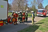 Beginn der Abschlussübung am alten Hallenbad