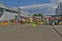 Hauptübung im Industriegebiet