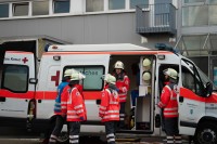 Auch der DRK Ortsverein war in die Übung eingebunden