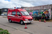 Die Führungsgruppe auf Anfahrt zur Übung