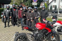Abfahrt am Feuerwehrhaus