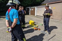Besprechung der Einsatzgrundsätze am Mehrzweckzug