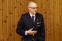 Jens Große bei seiner letzten Rede als scheidender Jugendwart der Jugendfeuerwehr